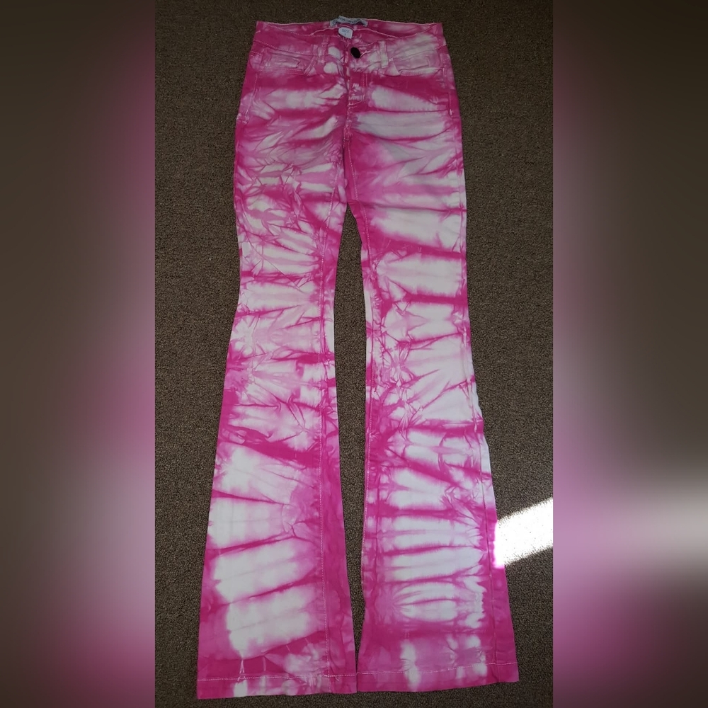 Iso pink tiedye ranch dress'n jeans sizs 3 or 5
